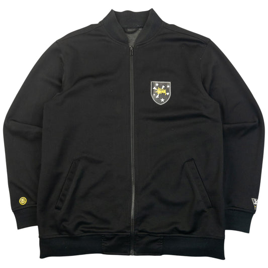 Vintage 2000s Stussy Zip Up Track Jacket Size XL | XL, Black