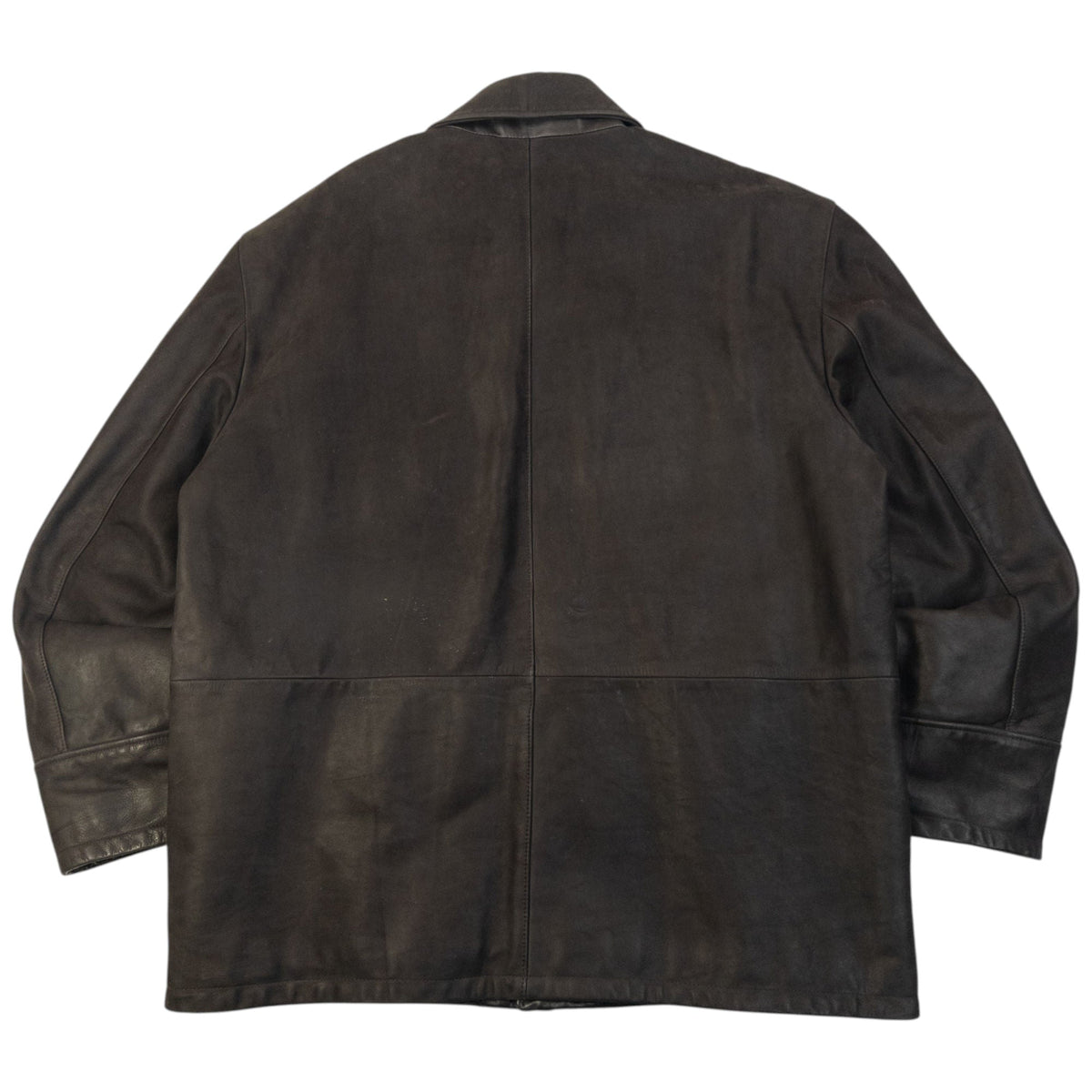 Vintage 2000s Burberry Nova Check Lined Leather Jacket Size XL | XL, Brown