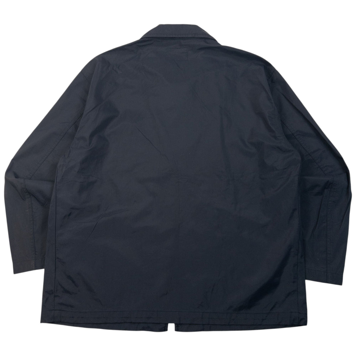 Vintage 90s Armani Jeans Zip Up Rain Jacket Size L | Large, Navy