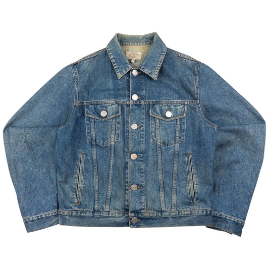 Vintage Armani Jeans Button Up Denim Jacket Size