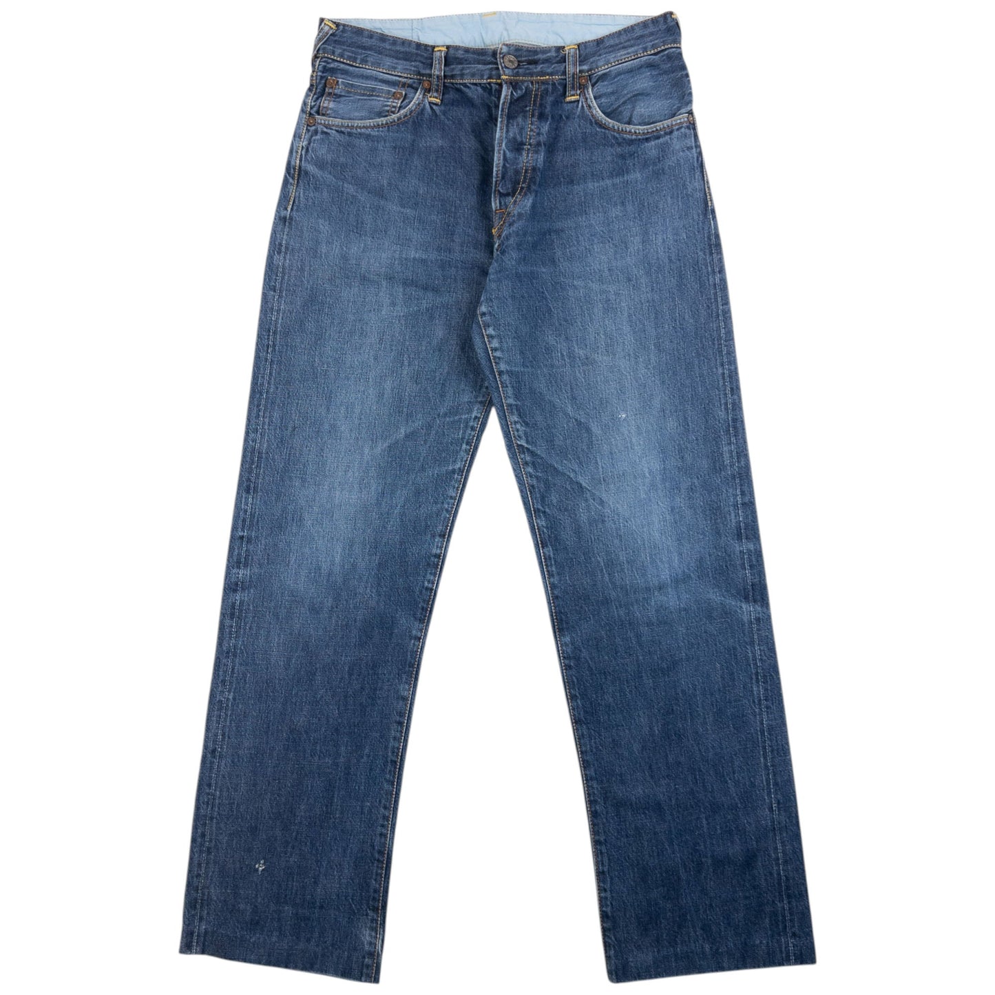 Vintage 2000s Evisu Double Gull Embroidered Japanese Denim Jeans Size W31 | W31, Blue