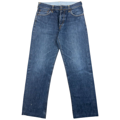 Vintage 2000s Evisu Double Gull Embroidered Japanese Denim Jeans Size W31 | W31, Blue