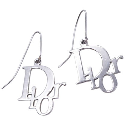 Vintage 2000s Dior By John Galliano Logo Earrings | O/S, Grey