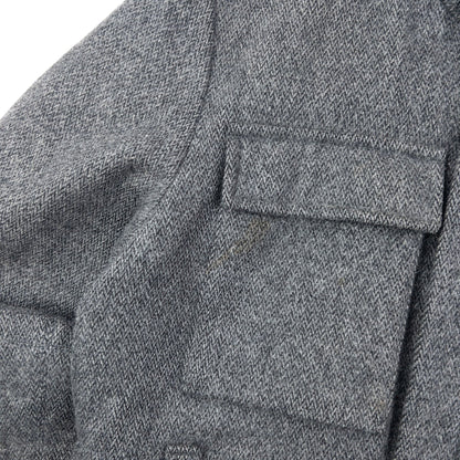 Vintage 2000s Hugo Boss Multi Pocket Wool Jacket Size M | Medium, Grey