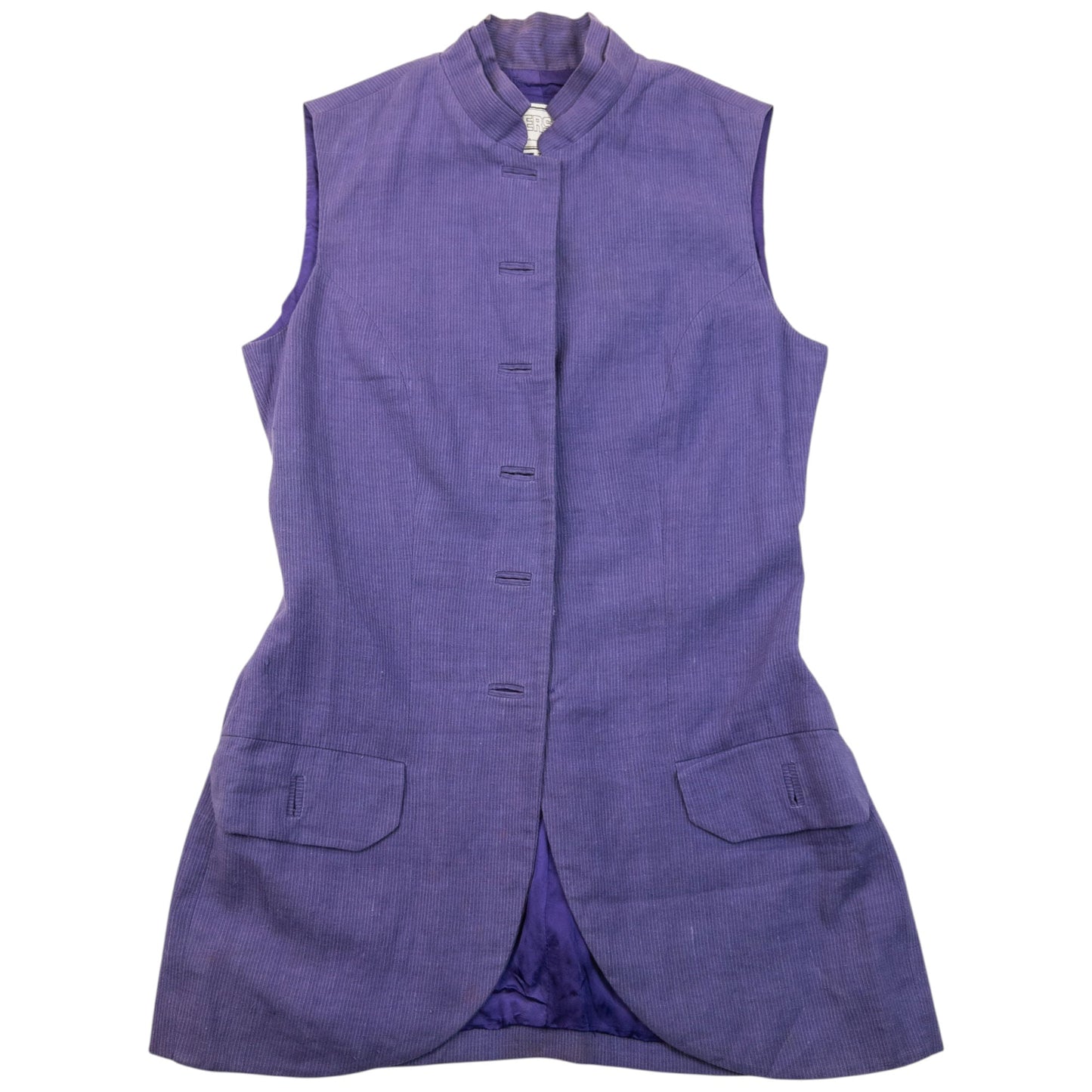 Vintage 90s Gianni Versace Versus Sleeveless Jacket & Trousers Set Womens Size XS | XS, Purple