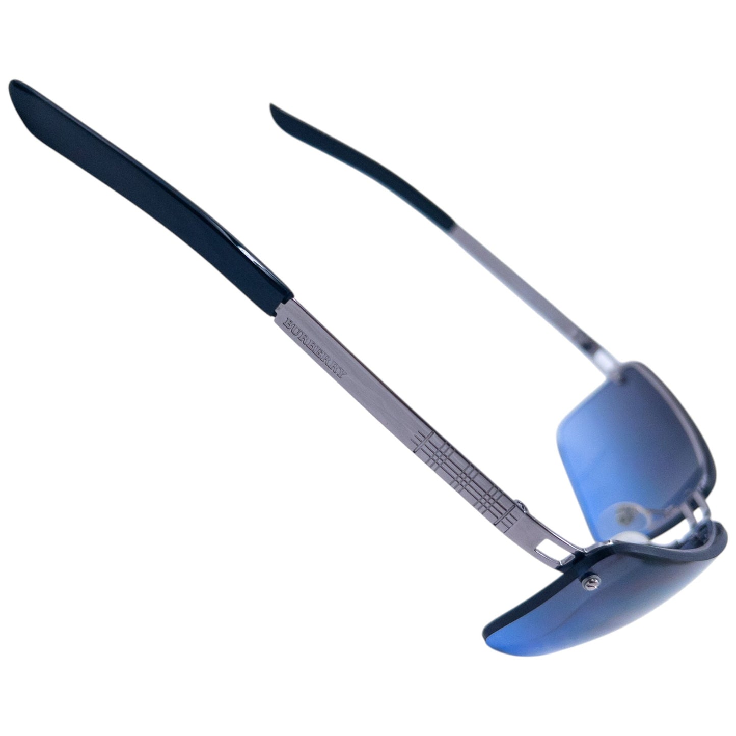 Vintage 2000s Burberry Rimless Sunglasses | O/S, Blue