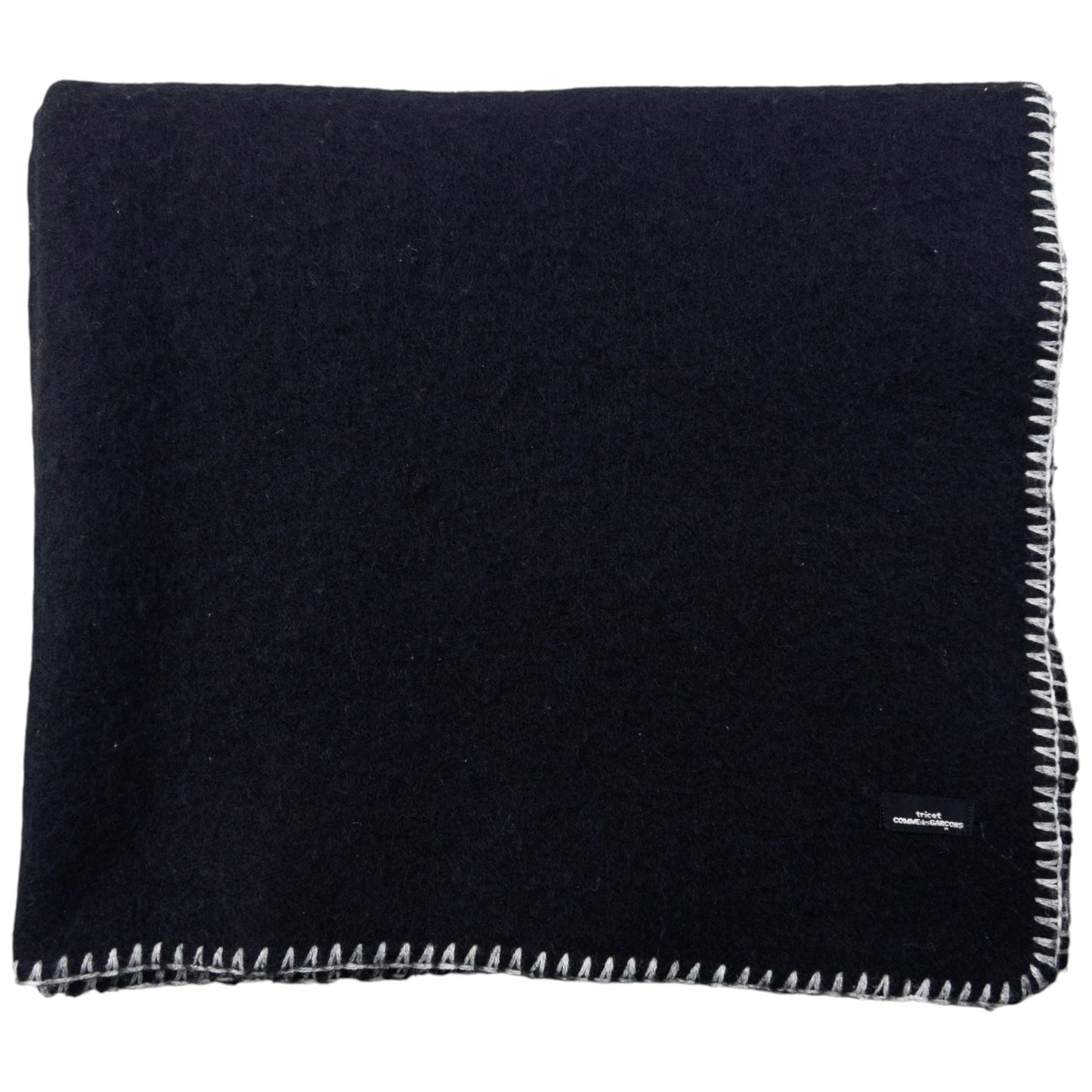 Vintage 90s Comme Des Garçons Tricot Wool Throw Blanket