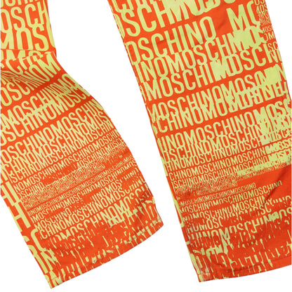 Vintage 90s Moschino Jeans Logo Text Print Trousers Size W29 | W29, Multicoloured