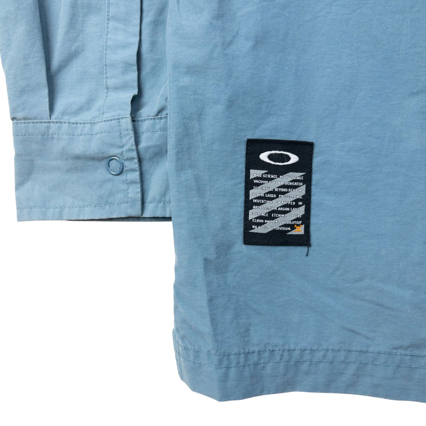 Vintage 2000s Oakley Long Sleeve Button Up Shirt Size L | Large, Blue