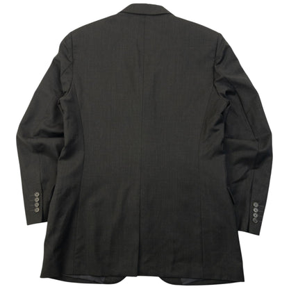 Vintage 90s YSL Yves Saint Laurent Jacket & Trousers Wool Suit Set Size XL | XL, Black