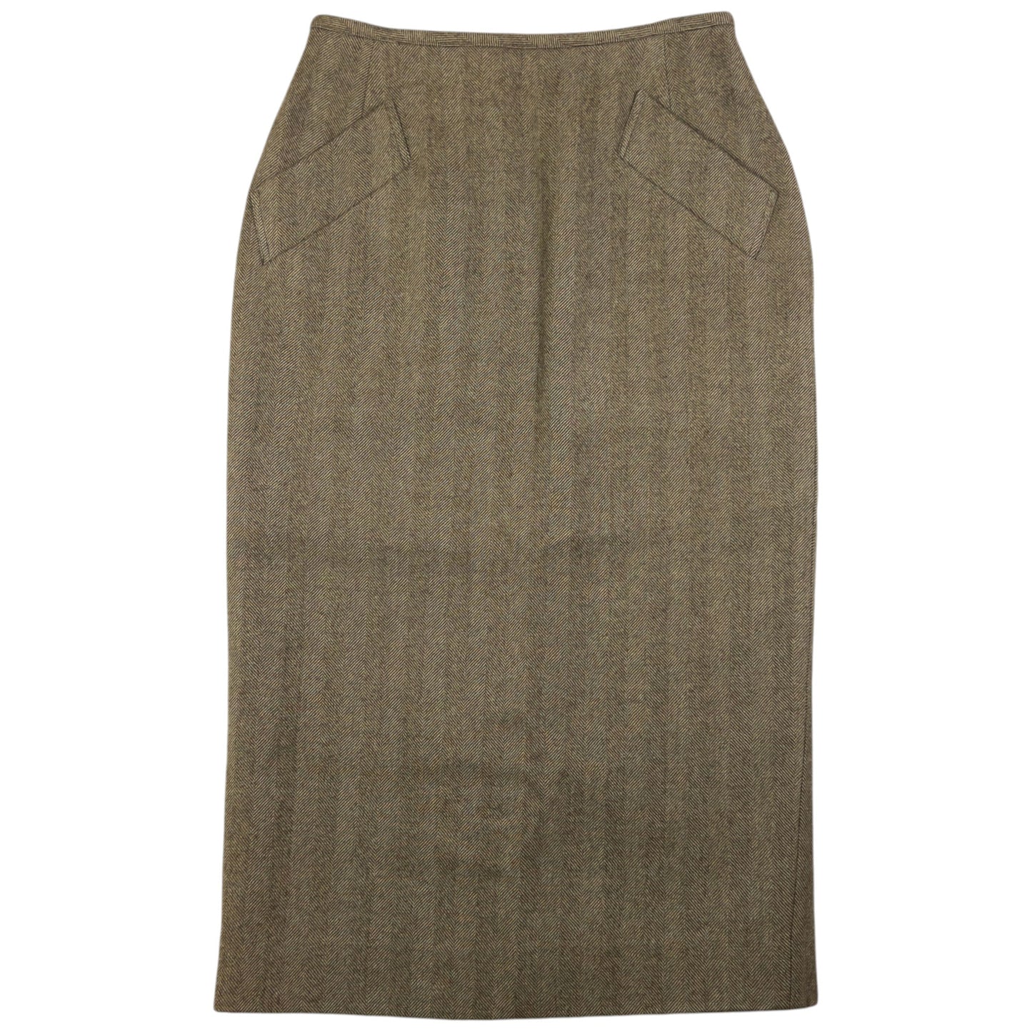 Vintage Jean Paul Gaultier Femme Wool Pencil Skirt Womens Size W24
