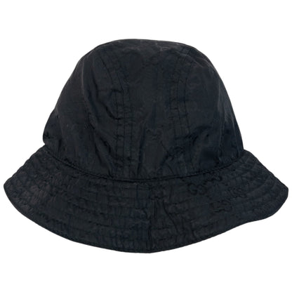 Vintage 2000s Gucci Monogram Bucket Hat | O/S, Black