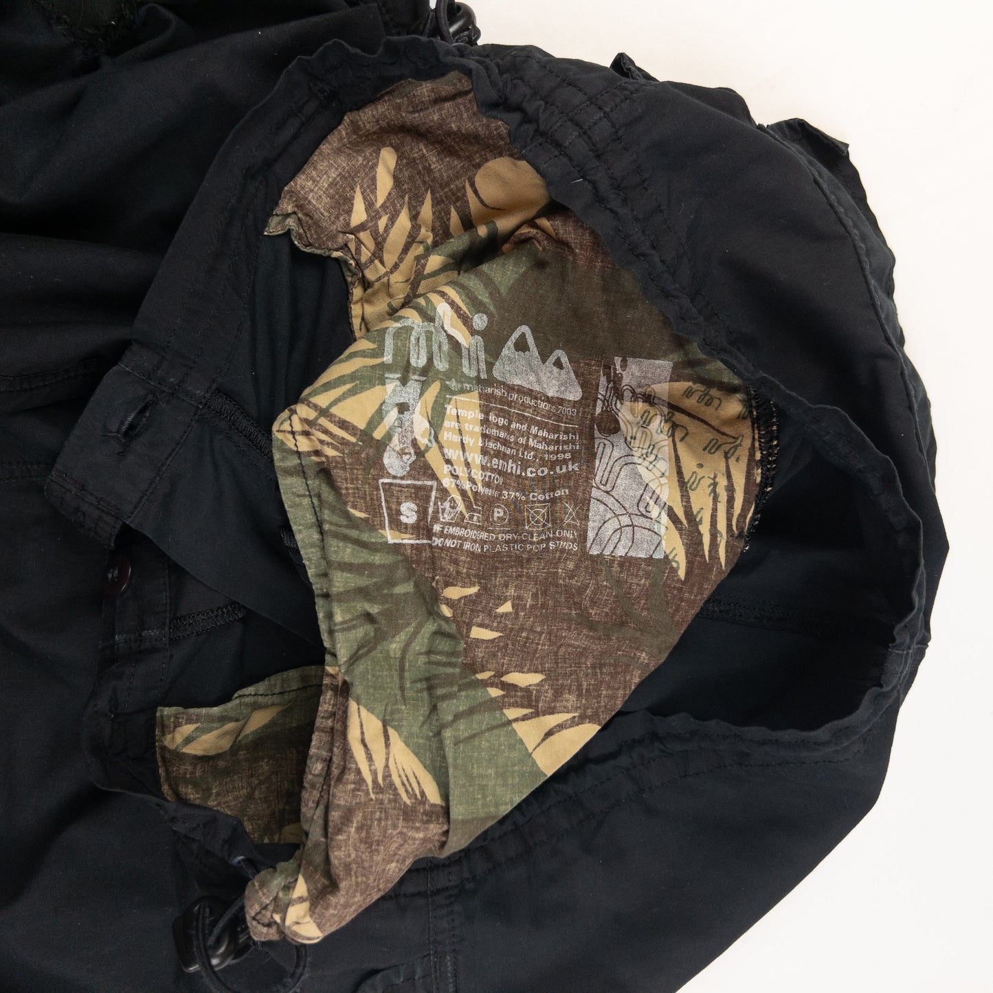 Vintage Maharishi Embroidered Roll Up Trousers Size S