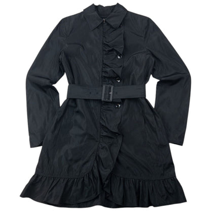 Vintage Dolce & Gabbana Belt Waist Ruffle Jacket Womens Size M | Medium, Black