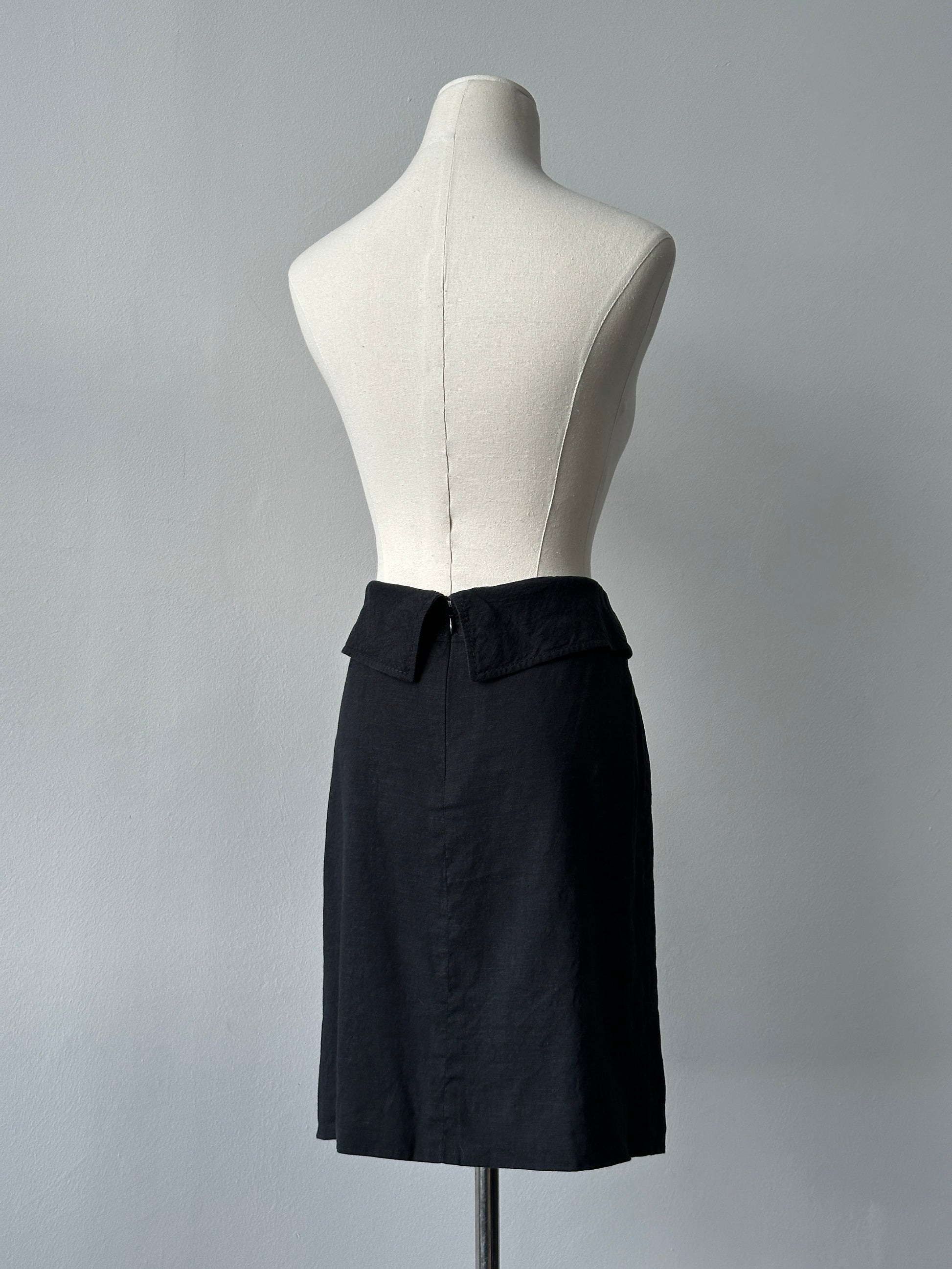 Valentino 2000s Linen Mini Skirt - W28
