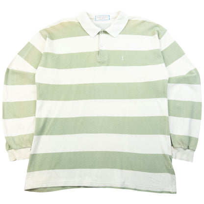 Vintage 80s YSL Yves Saint Laurent Long Sleeve Polo Shirt Size M | Medium, Multicoloured