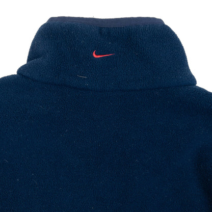 Vintage 2000s Nike Q Zip Fleece Jacket Size M | Medium, Navy