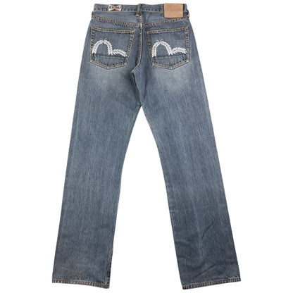 Vintage Evisu Double Wheat Gull Japanese Denim Jeans Size W29