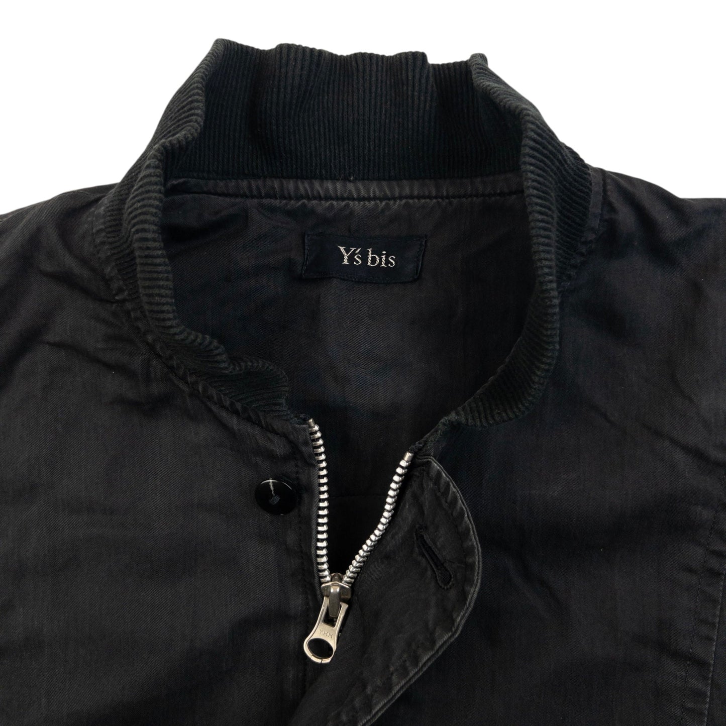 Vintage 90s Yohji Yamamoto Zip Up Bomber Jacket Size L | Large, Black