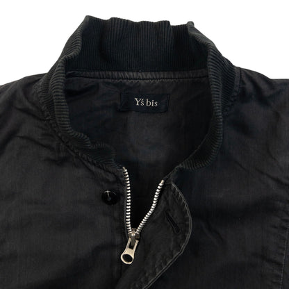 Vintage 90s Yohji Yamamoto Zip Up Bomber Jacket Size L | Large, Black