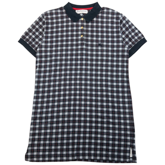 Vintage 90s Burberry Nova Check Polo Shirt Size XL | XL, Navy