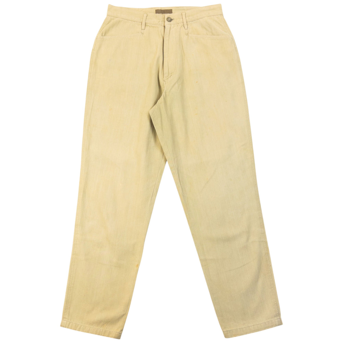 Vintage 90s Yohji Yamamoto Trousers Size W25 | W25, Beige