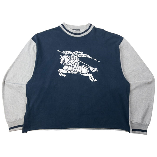 Vintage 90s Burberry Sweatshirt Size XS | XS, Navy