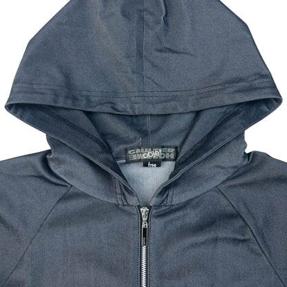 Vintage 2000s Gaultier HOMME Objet Iridescent Zip Up Hoodie Size S | Small, Grey