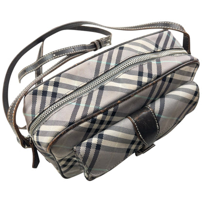 Vintage 2000s Burberry Blue Label Nova Check Crossbody Bag | O/S, Blue