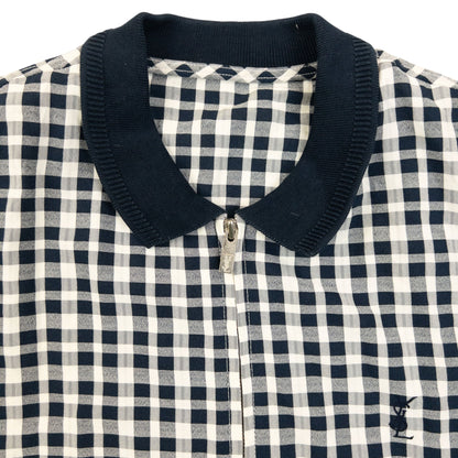 Vintage 90s YSL Yves Saint Laurent Checkered Harrington Jacket Size M | Medium, Multicoloured