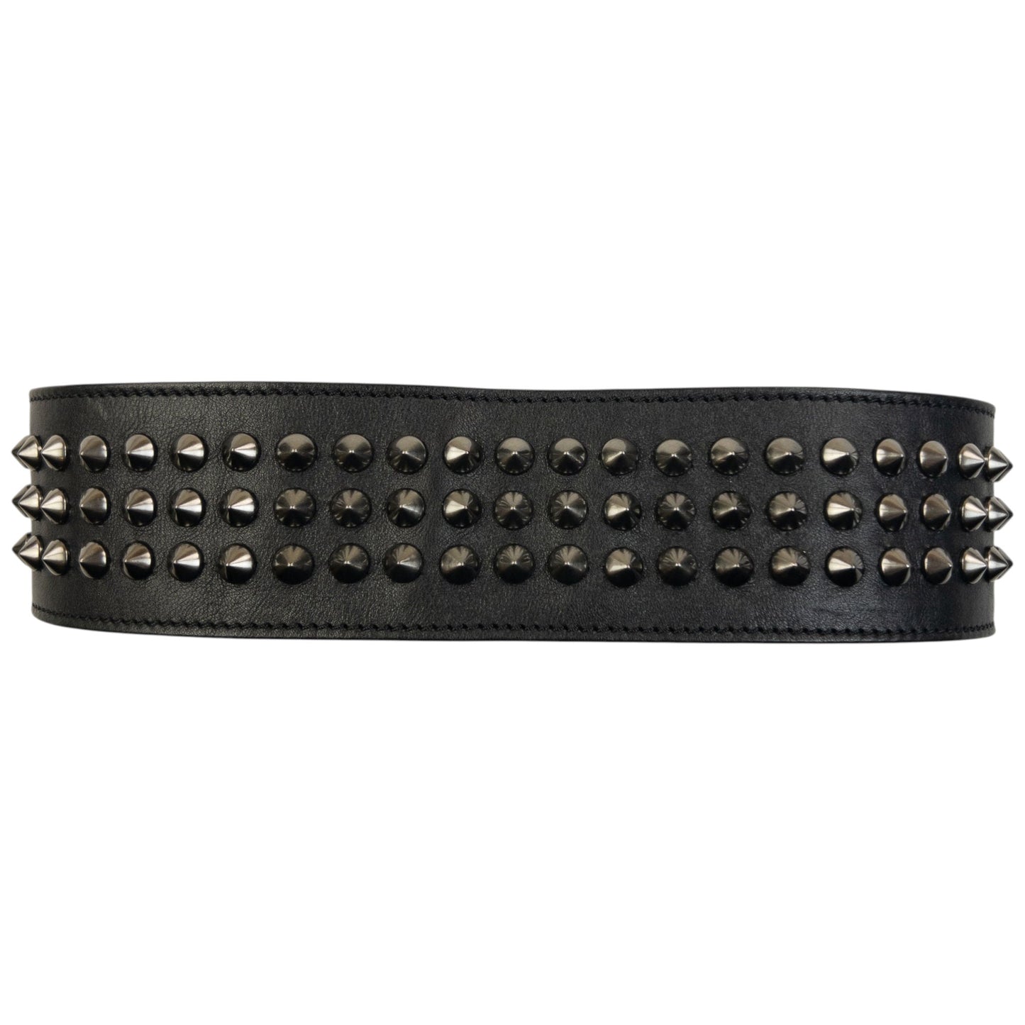 Vintage 2000s Burberry Studded Leather Belt Size S | O/S, Black