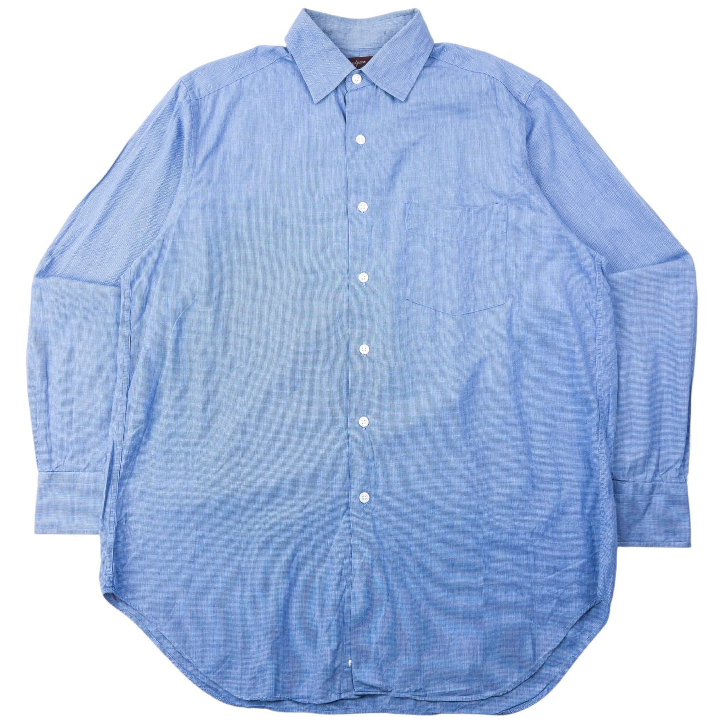 Vintage 90s Yohji Yamamoto D'Urban A.A.R Long Sleeve Button Up Shirt Size L | Large, Blue
