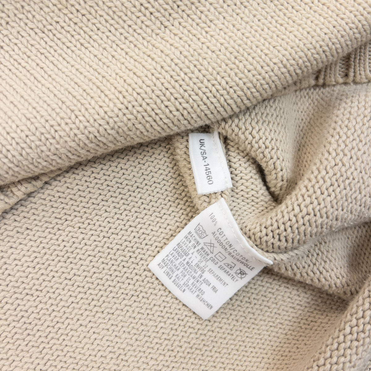 Vintage 2000s YSL Yves Saint Laurent Knit Jumper Size M | Medium, Beige