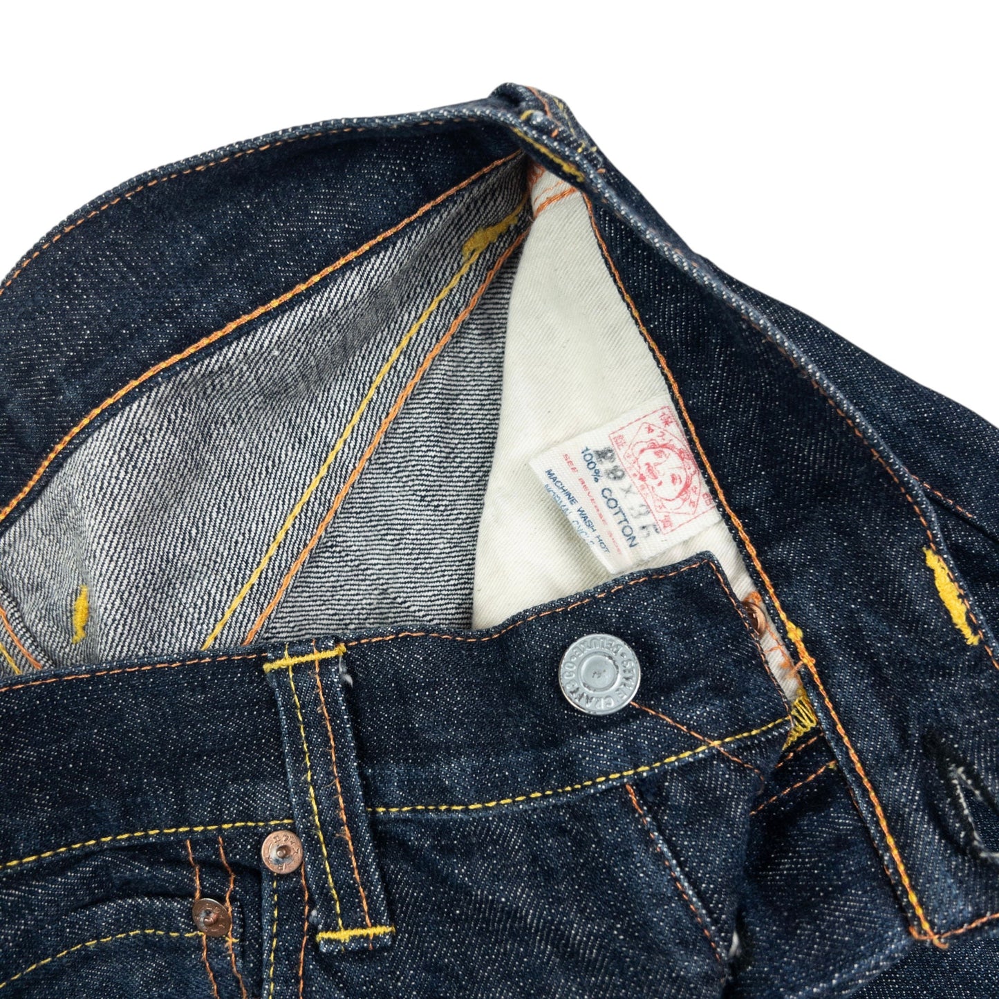 Vintage Evisu Double Skull Gull Japanese Denim Jeans Size W28