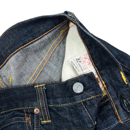 Vintage Evisu Double Skull Gull Japanese Denim Jeans Size W28