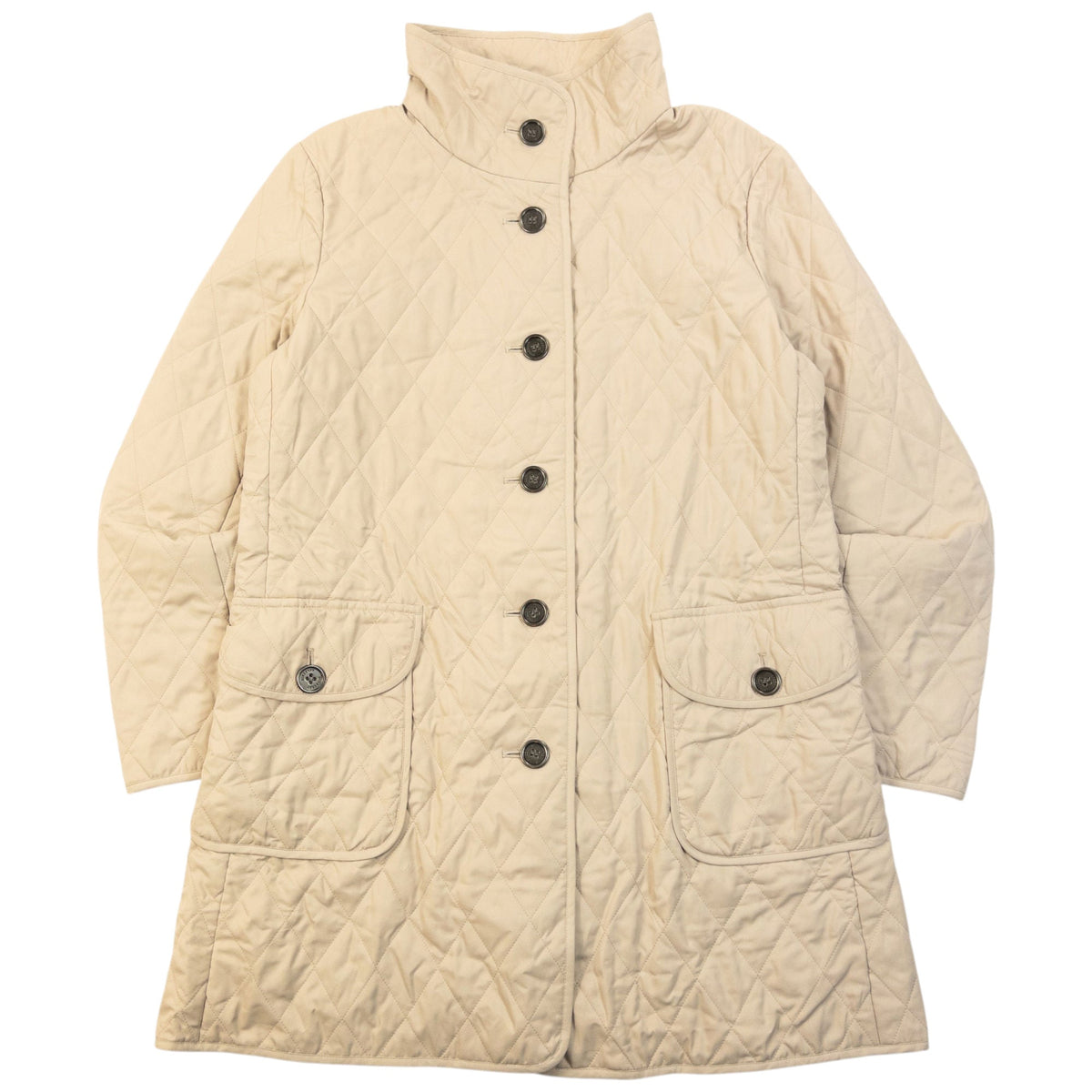Vintage 2000s Burberry Nova Check Lined Quilted Jacket Womens Size L | Large, Beige
