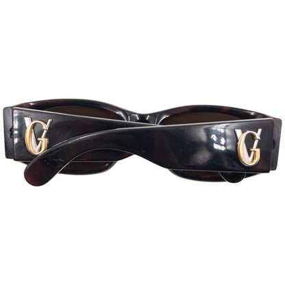 Vintage 90s Gianni Versace Tortoise Shell Sunglasses | O/S, Brown