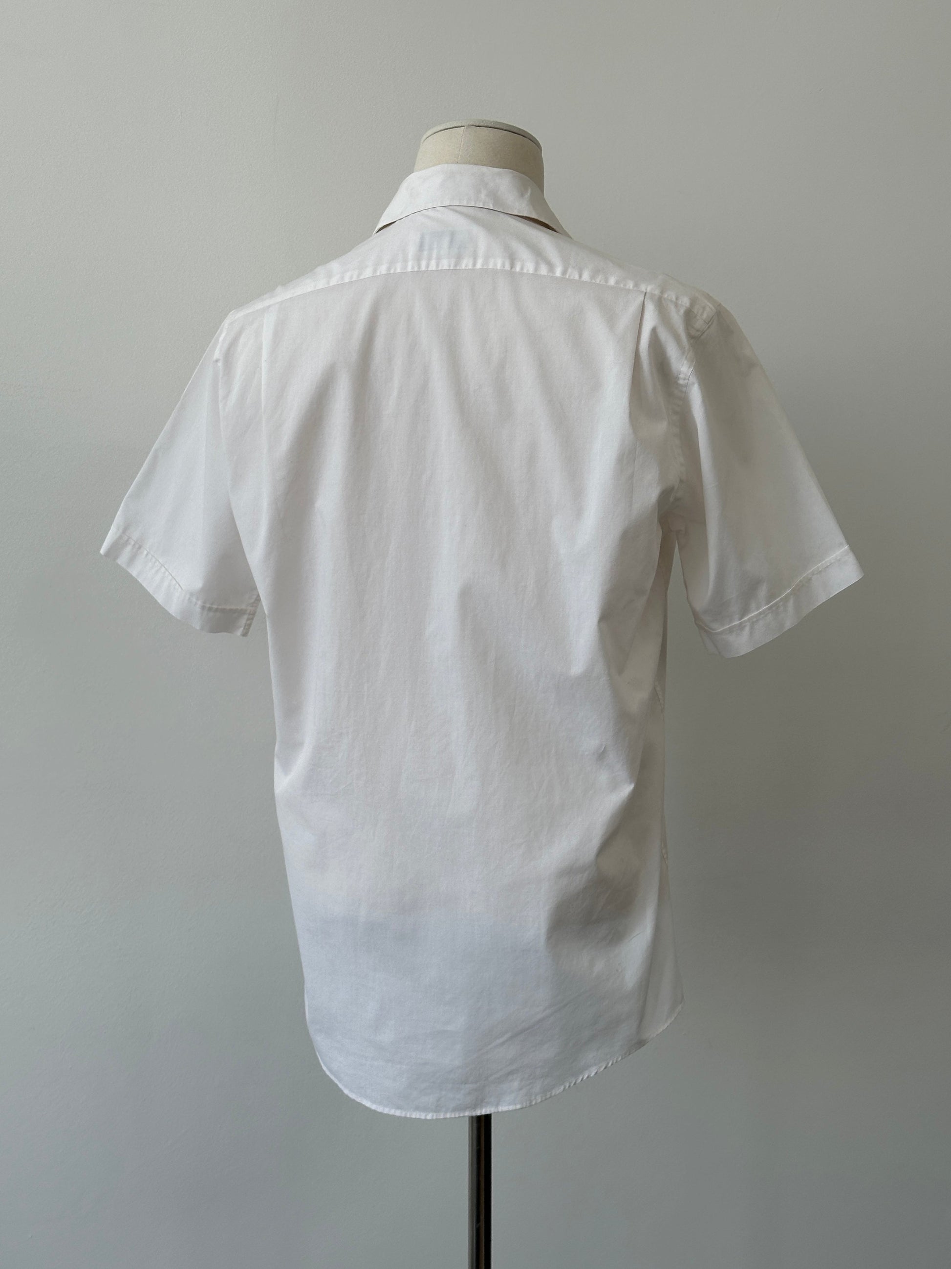 Yves Saint Laurent Pour Homme 2000s Cotton Short Sleeve Shirt - S