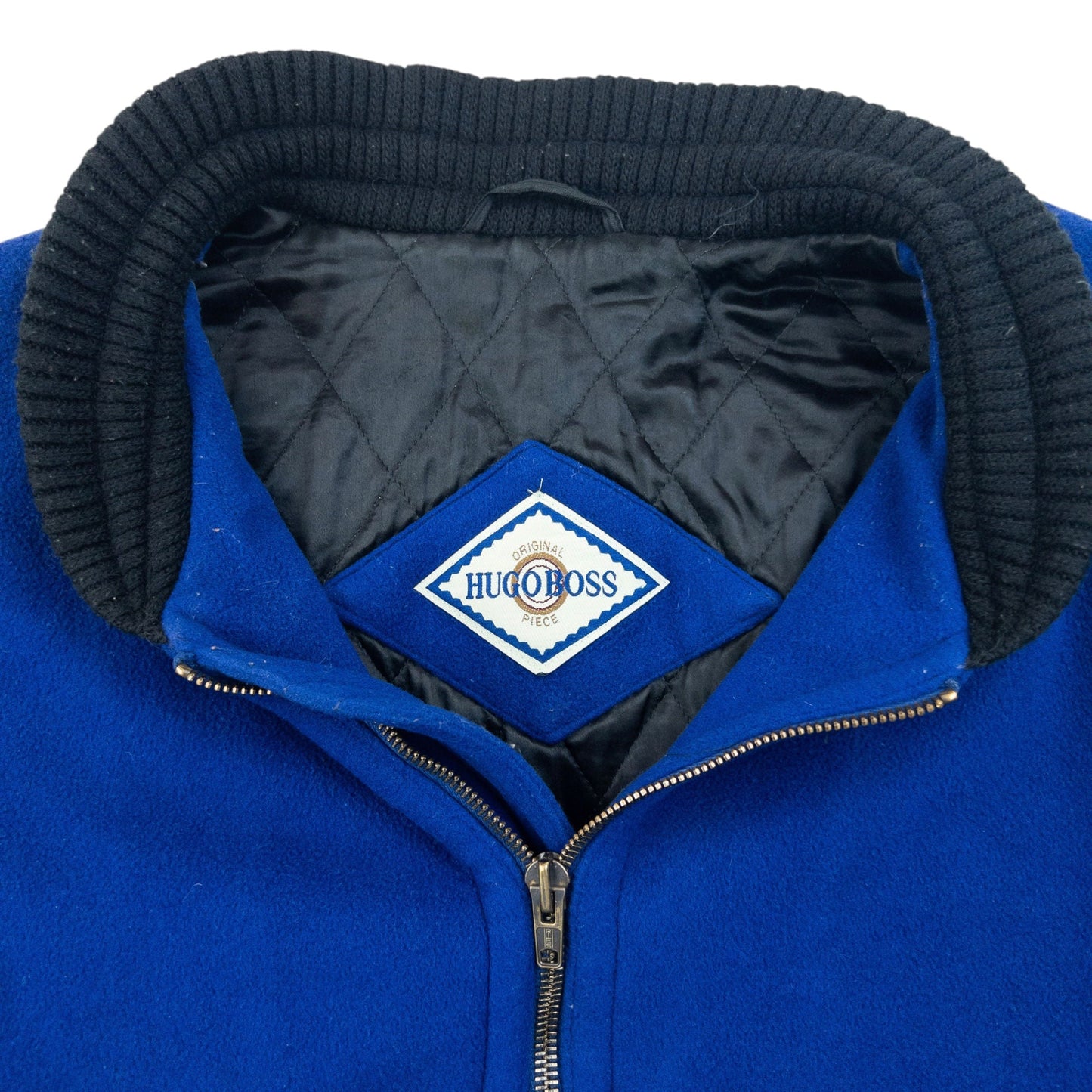 Vintage 90s Hugo Boss Zip Up Cashmere Bomber Jacket Size XL | XL, Multicoloured