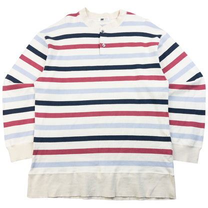 Vintage 90s Issey Miyake Striped Jumper Size M | Medium, Ivory, Red, Navy, Light Blue
