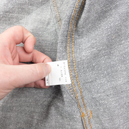 Vintage 90s Frapbois By Issey Miyake Zip Up Denim Jacket Size S | Small, Grey