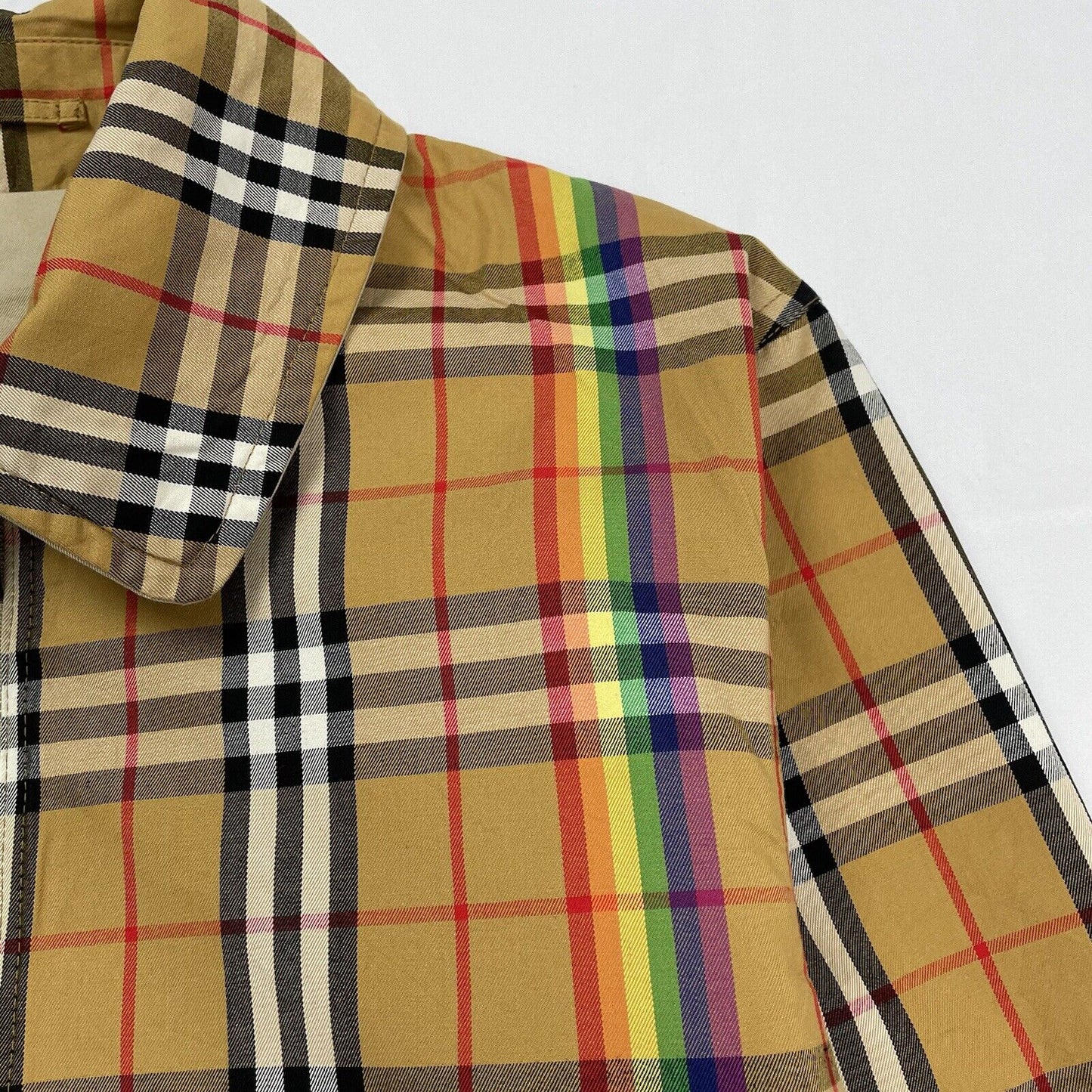 Burberry Rainbow Harrington Jacket, Size Medium RRP £1490 | Medium, Red