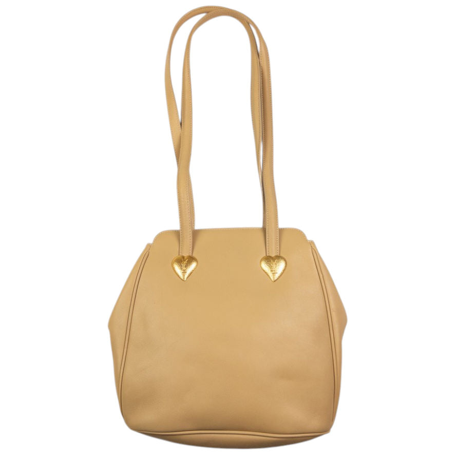 Vintage YSL Yves Saint Laurent Leather Heart Shoulder Bag