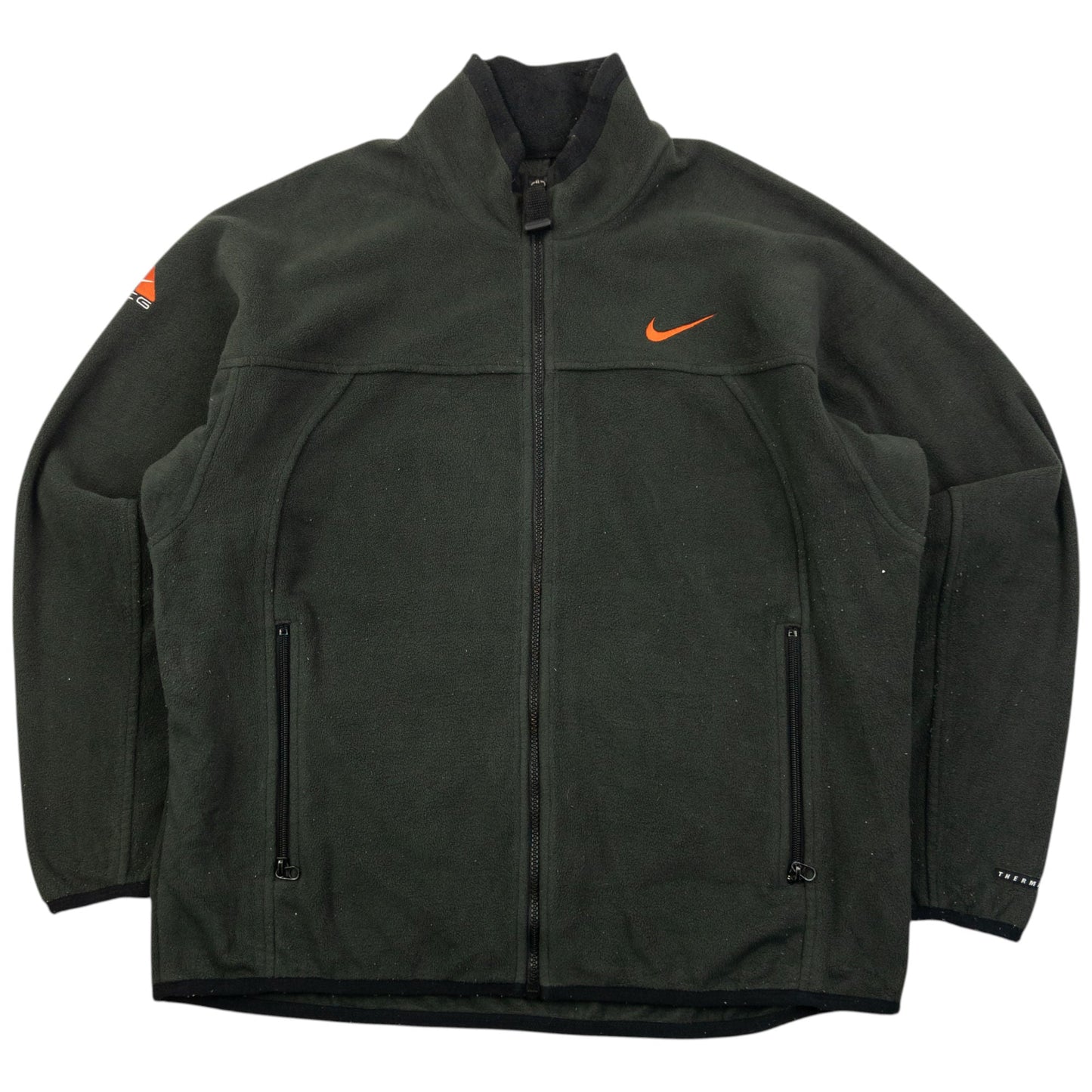 Vintage 2000s Nike ACG Therma-Fit Fleece Jacket Size L | Large, Grey