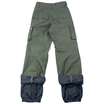 Vintage Oakley Roll Cuff Snowboarding Trousers Size W27