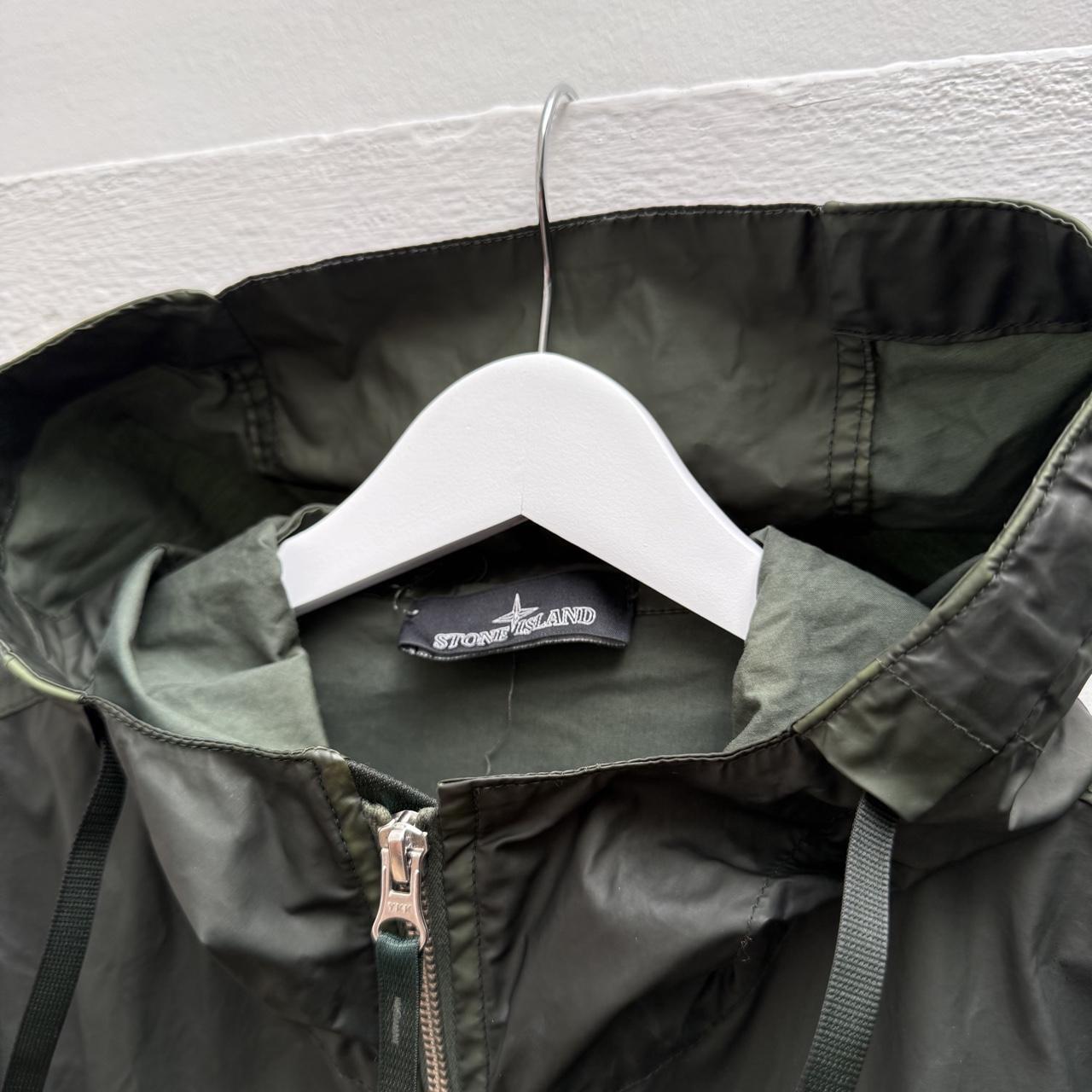 Stone Island Shadow Project Mussola Gommata Parka Jacket (L) | Large, White