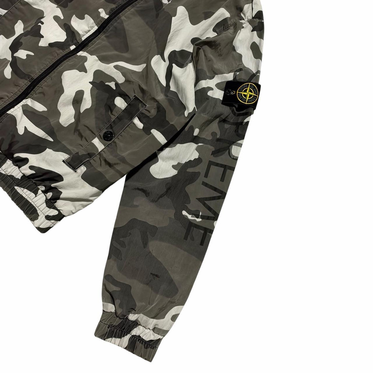 Stone Island S/S 2016 Supreme Snow Camo Nylon Jacket | Medium, Camo