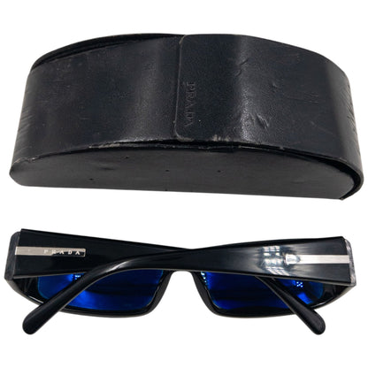 Vintage 2000s Prada Iridescent Lens Sunglasses | O/S, Black