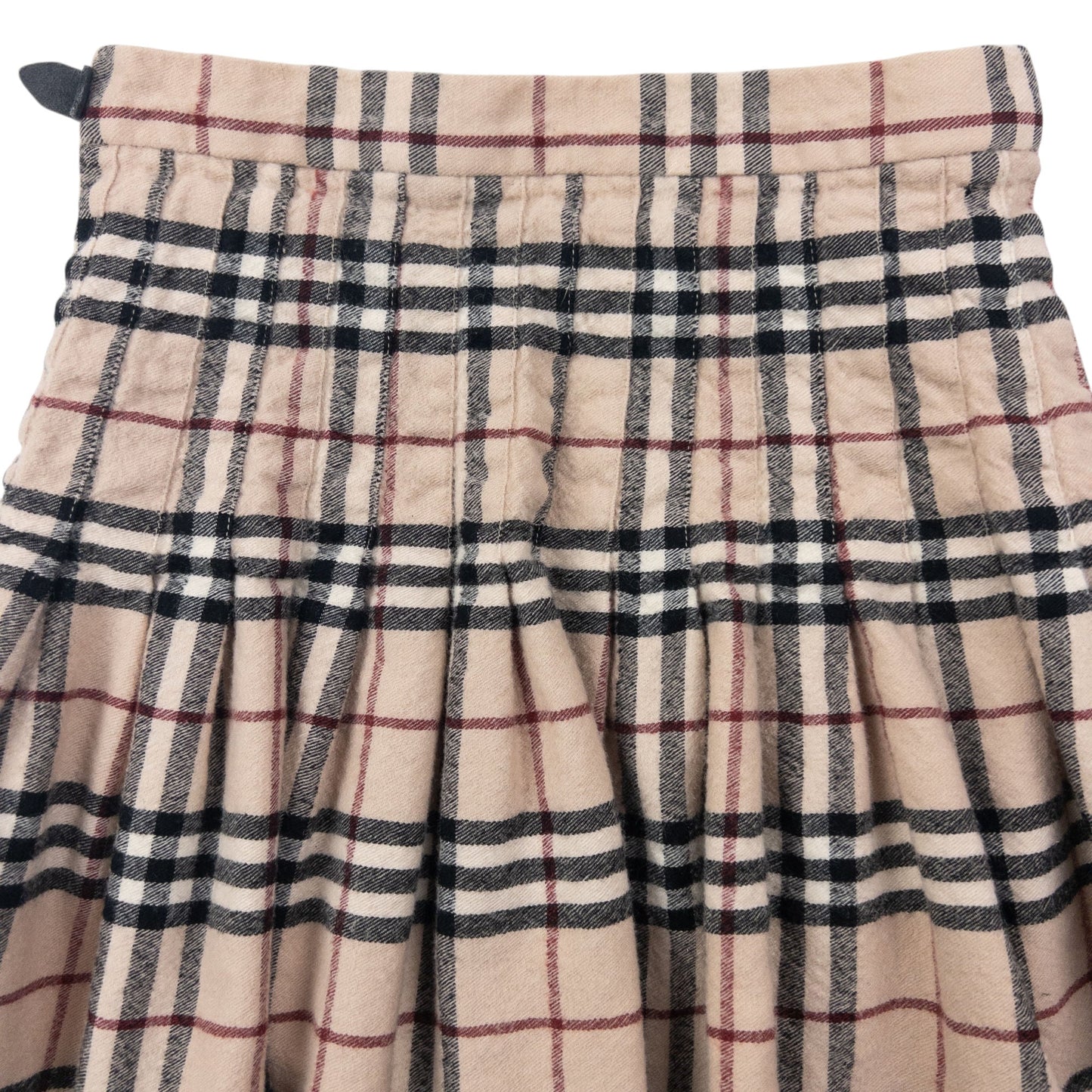 Vintage 2000s Burberry Nova Check Buckle Wool Mini Skirt Womens Size W22