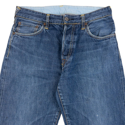 Vintage 2000s Evisu Double Gull Embroidered Japanese Denim Jeans Size W31 | W31, Blue